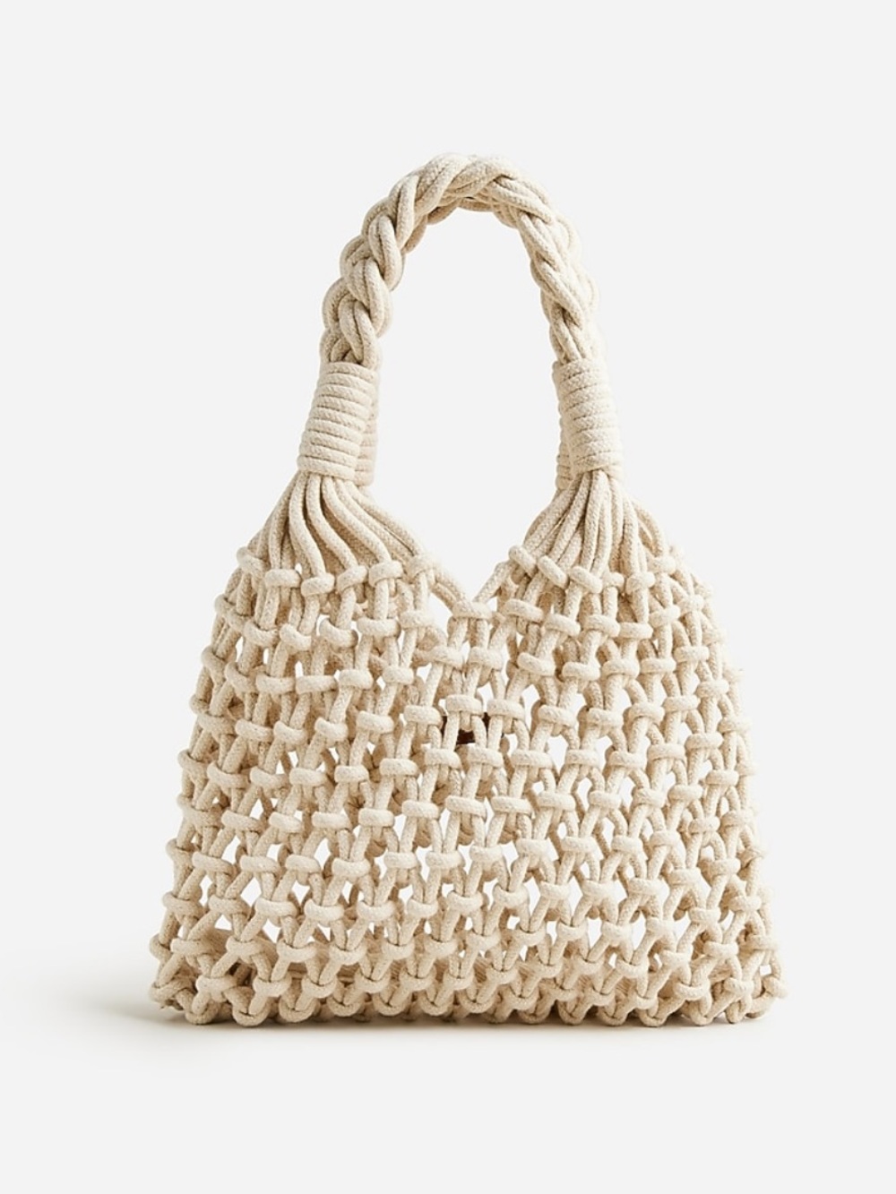 J. Crew Small Cadiz hand-knotted rope tote